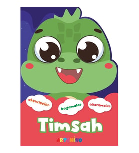 Şekilli Hayvanlar Serisi / Timsah Aktivite Boyama Çıkartma Kitabı