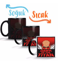 Attack On Titan Dawn Of The Titan Sihirli Kupa Bardak Porselen