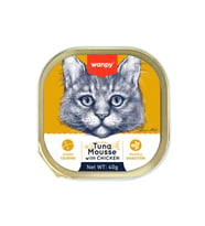 Wanpy Kedi 40g Ton Balıklı & Tavuklu Alutray Yaş Mama