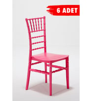6 Adet Soho Pembe Sandalye / Balkon-Bahçe-Mutfak