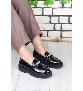 Pierre Cardin 55223 Casual Makosen Loafer Kadın Ayakkabı (Siyah)