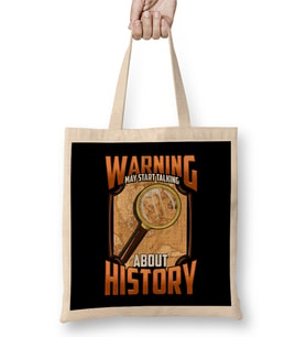 Warning May Start Talking About History Historian Bez Çanta Uzun Saplı