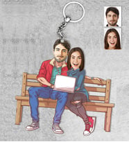 Kişiye Özel Sevgili Ahşap Anahtarlık-13