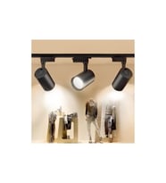 Led 3 Adet 30w Ray Spot Vitrin Mağaza Armatürü1 Metre Raylı Siyah Kasa Beyaz Işık Renk Ray Spot