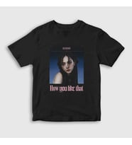 Presmono Unisex Çocuk Siyah Poster Jisoo Blackpink T-Shirt 271959tt