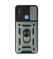 Xiaomi Redmi 9c Kılıf Pars Lens Yüzüklü Silikon - Yeşil