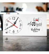 Matematik Öğretmenine Özel Şık Masa Saati