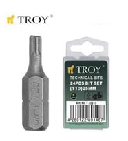 TROY 22214 Bits Uç Seti (T15x25mm, 24 Adet) (Karışık)