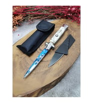 Alsepeteavm 23 cm akc italyan stiletto Paslanmaz Çelik Çakı Bıçak seti SCK458369