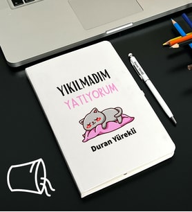 Kişiye Özel Burç Tasarımlı Esprili Defter Kalem Seti (Model 1)