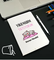 Kişiye Özel Burç Tasarımlı Esprili Defter Kalem Seti (Model 1)