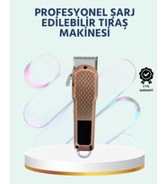 Mey İthalat® Şarjlı Saç Kesme Makinesi – Type-C Girişli, Lcd Ekranlı Sessiz Motor
