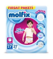 Molfix Külot Bez Fırsat Paketi 7 Beden 19+ Kg 27 Adet