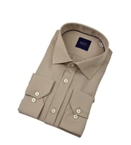 Erkek Klasik Petek Doku  Uzun Kol Gömlek 3718 BGL-ST04397 (Camel)