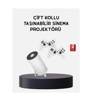 Kablosuz 4K Projeksiyon Cihazı HDMI USB Oyun Uyumlu