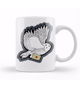 Harry Potter Mail Time Kupa Bardak Porselen