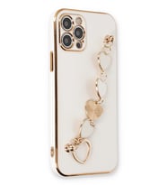 Iphone 12 Kılıf Esila Silikon - Beyaz