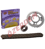 125CG MODEL ÖN-ARKA DİŞLİ ZİNCİR SET 428 102L 34-15T SFR