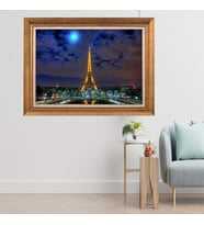 Altın Varaklı  Çerçeveli Paspartulu Tablo ndd1468 (Gold)