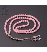 Pembe Kuvars Doğal Taş 99'luk Dua Tesbih (6 mm) - Sevginin ve Huzurun Işığı