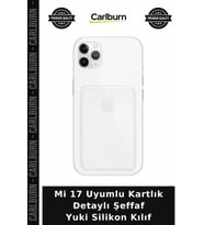 Mi 17 Uyumlu Kartlık Detaylı Şeffaf Yuki Silikon Kılıf Cep Aksesuarı Koruyucu Kap Telefon Aksesuar