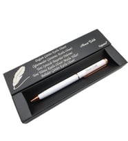 Signator® C488 Beyaz & Rose Gold Tükenmez Kalem  İsme Özel Kalem  Hediyelik Kalem (Karışık)