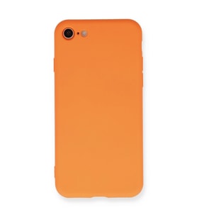 Apple İphone 7 Kılıf Nano İçi Kadife Silikon - Turuncu