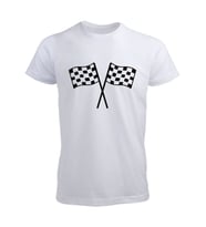 F1 Tasarımlı Tişört (Düz Beyaz)