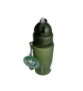 UZSPACE MATARA TRITAN SOFT TOUCH PİPETLİ 3024 400 ML OLIVE GREEN
