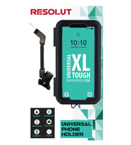 Suporte Motosiklet - Bisiklet Telefon Tutucu Kapalı Model 7 Inch AYNA Bağlantılı ( Xl Büyük Boy )