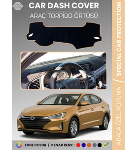 HYUNDAİ ELANTRA (2017-2020) Torpido Örtüsü Ön Göğüs Halı Araca Özel Çatlamayı Önler Kaymaz