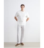 LCW ECO Ekru Standart Kalıp Gabardin Erkek Chino Pantolon