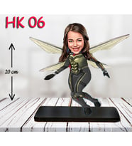 Kişiye Özel Ahşap Biblo - Kız Çocuk Karikatür Biblo - Kahraman 5