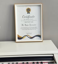 Fotoğraf Çerçevesi Ahşap çerçeve a4 boyutu 21*29.7cm diploma sertifika çerçevesi