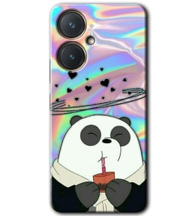 Vivo Y27 Kılıf HD Desen Baskılı Kılıf - Milkshake Panda