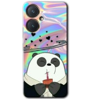 Vivo Y27 Kılıf HD Desen Baskılı Kılıf - Milkshake Panda