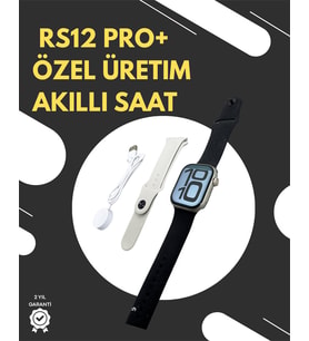 RS12 PRO+ 2025 Serisi Garantili Özel Üretim Akıllı Saat – AMOLED Ekran, GPS, 2GB Hafıza, Sesli Görüşme, Uzun Şarj Süresi