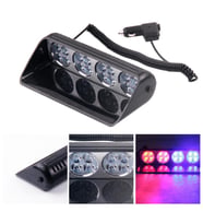 Cam İçi Uyarı ışığı veren Lamba Uzaktan Kumandalı 16 Led 24W 12V Kırmızı-Mavi