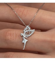 Peri Kızı 925 Ayar Gümüş Kolye
