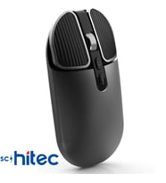 Schitec M203 Çift Modlu Taşınabilir Optik Kablosuz 2.4GHz ve Bluetooth Bağlantılı Süper Sessiz Mouse Siyah