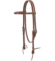 Weaver Leather Latigo Deri Alın Bantlı Başlık