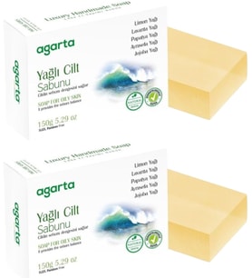 Agarta El Yapımı Doğal Sabun 150GR Yağlı Cilt (2 Li Set)