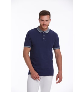 Hatemoğlu Lacivert %100 Pamuk Regular Fit Polo Yaka Tişört