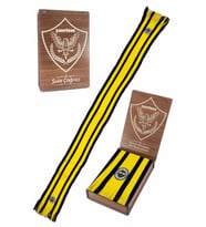Fenerbahçe Orijinal Örgü Atkı Hediyelik Ahşap Kutulu (Sarı-Lacivert)