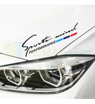 Bmw M Performance Sport Mind Kaput Far Oto Sticker Yapıştırma Etiket Çıkartma