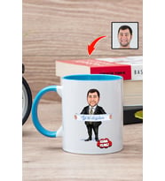 Erkek Kardeşe Doğum Günü Hediyesi Kişiye Özel Karikatürlü Kupa Bardak
