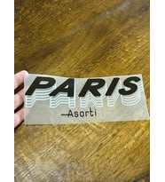18X6 CM ÜTÜ İLE YAPIŞAN PARİS YAZILI TRANSFER BASKI ARMA
