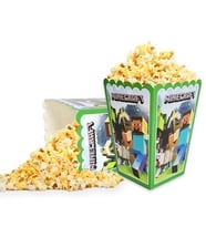 Mısır kutusu pop corn Kutusu MİNECRAFT 8 li paket yeşil