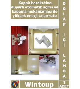 #Lamba Menteşe Üstü Sensörlü Gardırop Mutfak Led Aydınlatma Dolap İçi Otomatik Aydınlatma Lambası