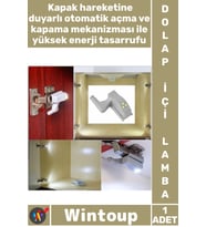 #Lamba Menteşe Üstü Sensörlü Gardırop Mutfak Led Aydınlatma Dolap İçi Otomatik Aydınlatma Lambası